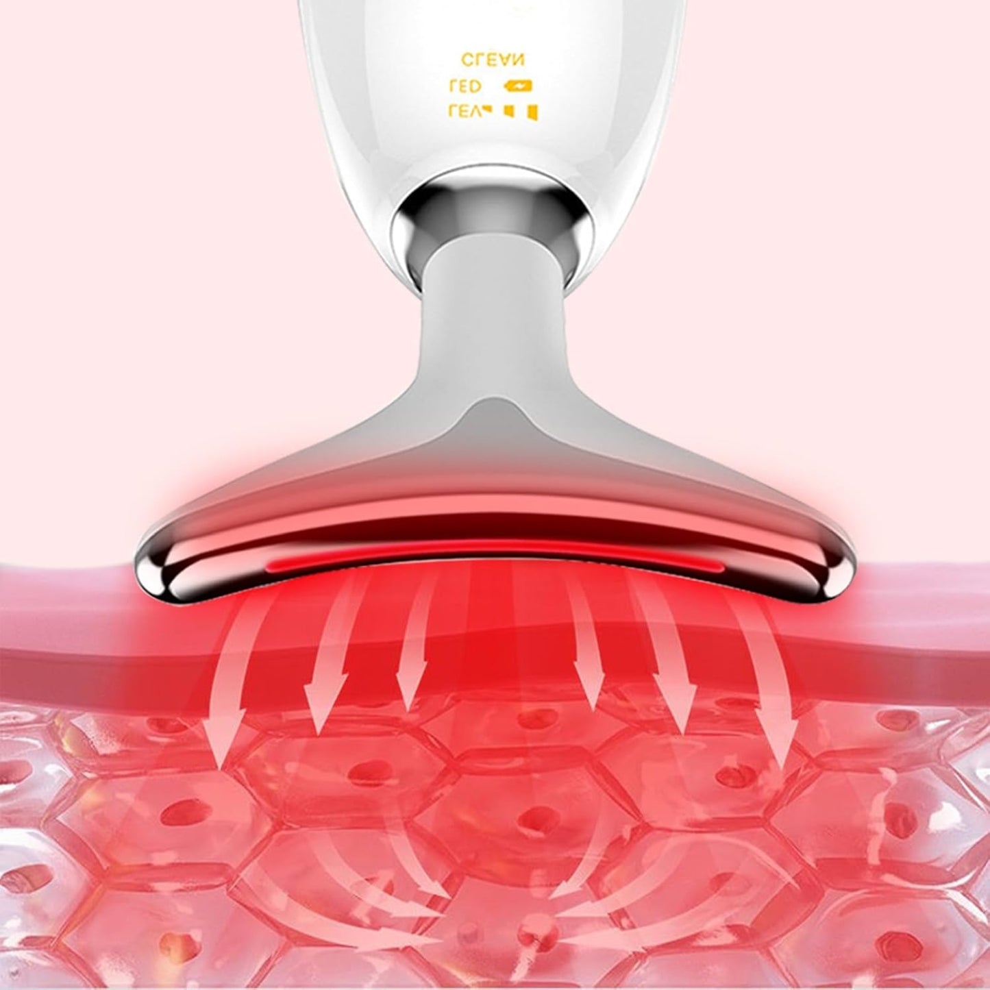 ✨ 3-in-1 Neck & Face Beauty Device – Light Therapy & Vibration Massager ✨
