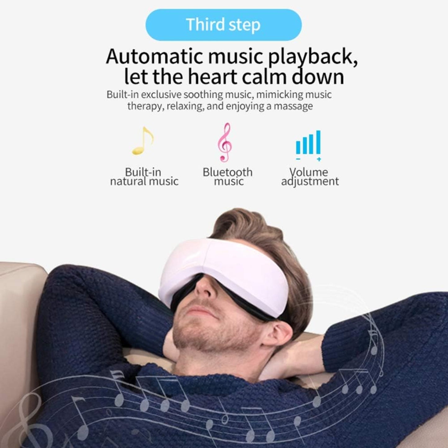👁️ Intelligent Eye Massager – Heat, Vibration & Bluetooth Music